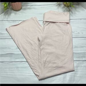 Skims fold over cotton jersey pants